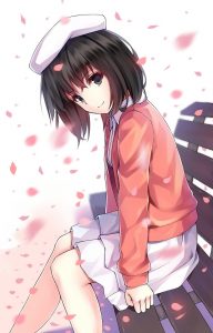 hat short hair