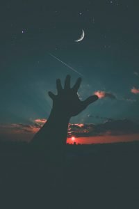 starry sky hand night sky wallpaper preview