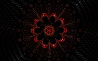 176600 wallpaper fractal dark abstraction black red iphone black
