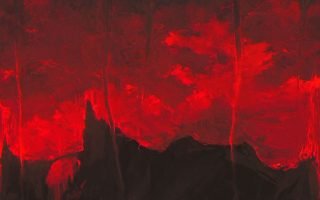 255266 download wallpaper 1350x2400 mountains dark art red black