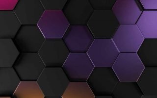 3D Hexagon Metallic Texture