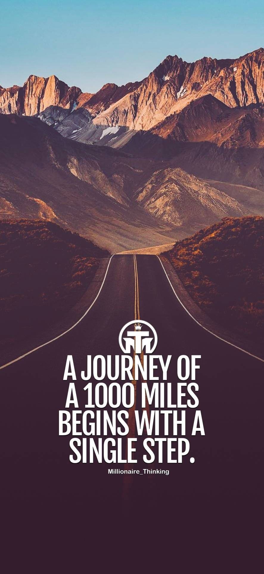 A Journey Of 1000 Miles iPhone Wallpaper