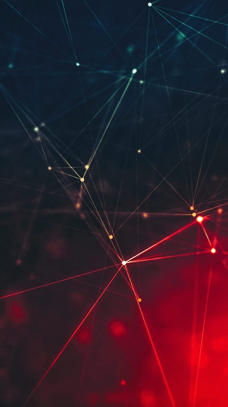 Abstract 3D Particles iPhone Wallpaper