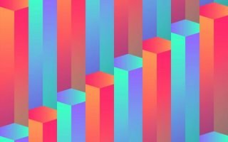 Abstract Blocks iPhone Wallpaper