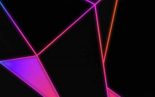 Abstract Neon Lines iPhone Wallpaper