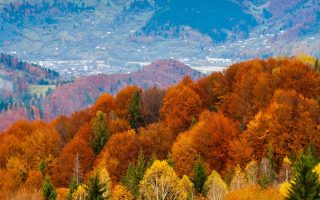 Amazing mountains and fall wallpaper for iPhone