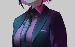 Anime Girl Pose iPhone Wallpaper