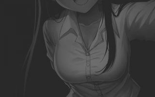 Anime Girl Selfie iPhone Wallpaper