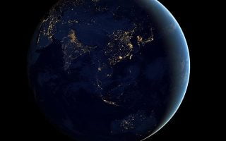 Asia At Night Earth Space Dark iphone wallpaper ilikewallpaper com Copie