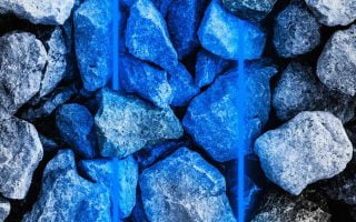 Blue Light Stones wallpaper iphone 13