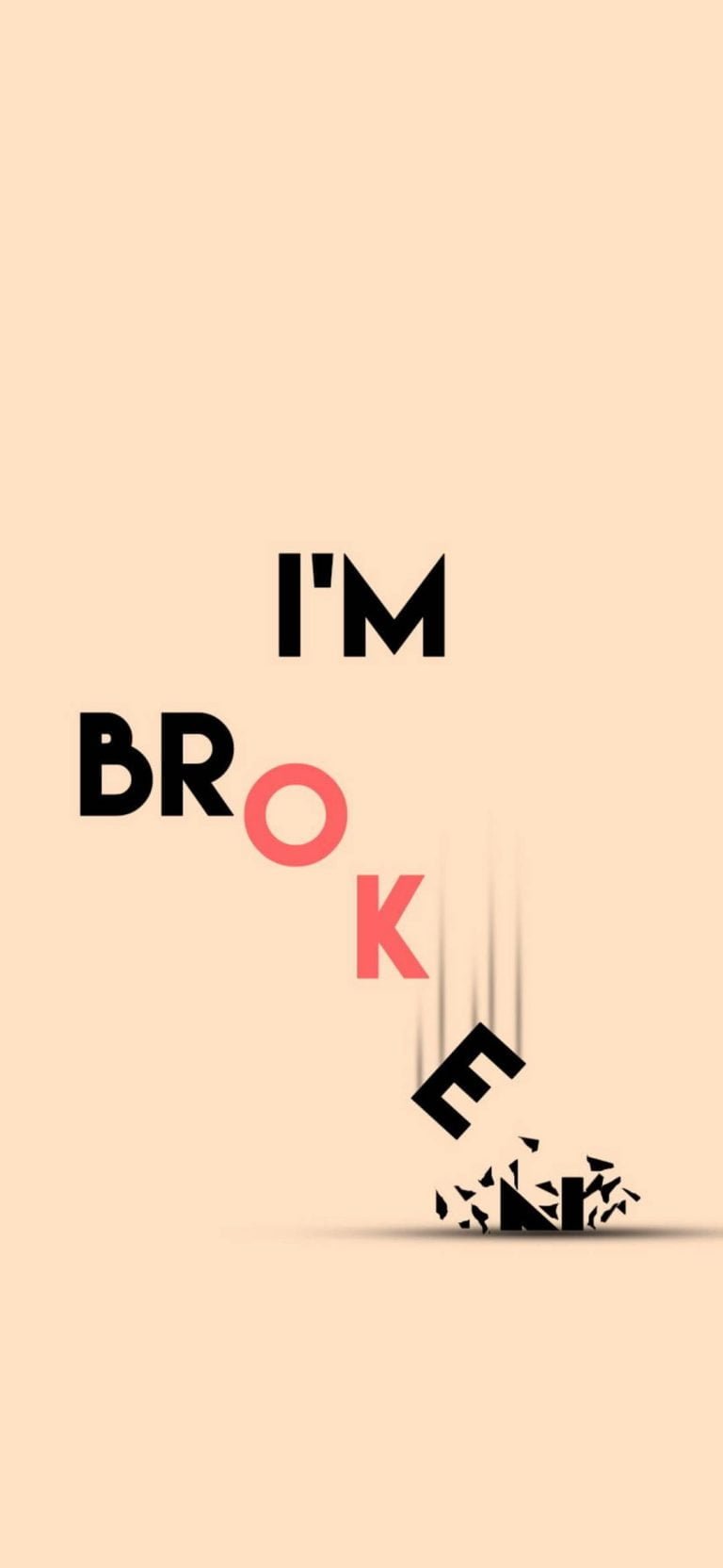 Broken Wallpaper 1080x2340 1