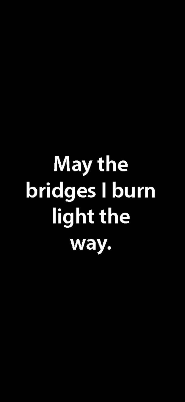 Burning Bridges Wallpaper 1080x2340 1