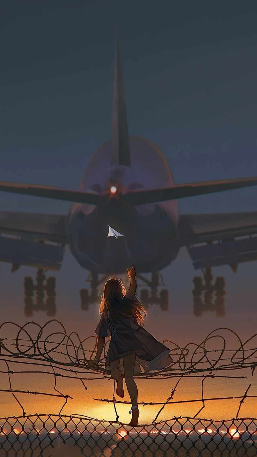 Catching the Flight iPhone Wallpaper