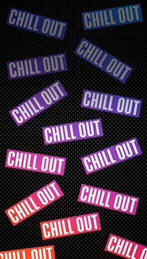 Chill Out iPhone Wallpaper Quote