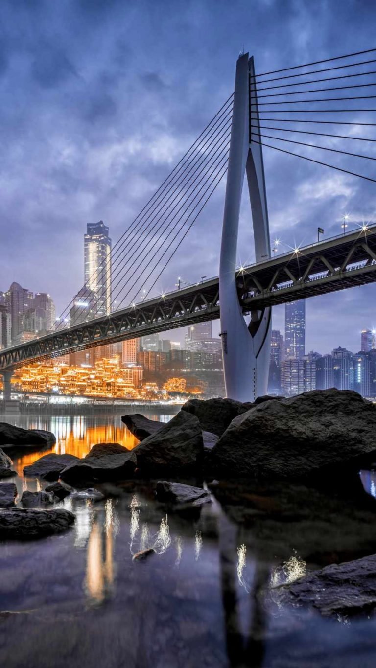 City Bridge Over River