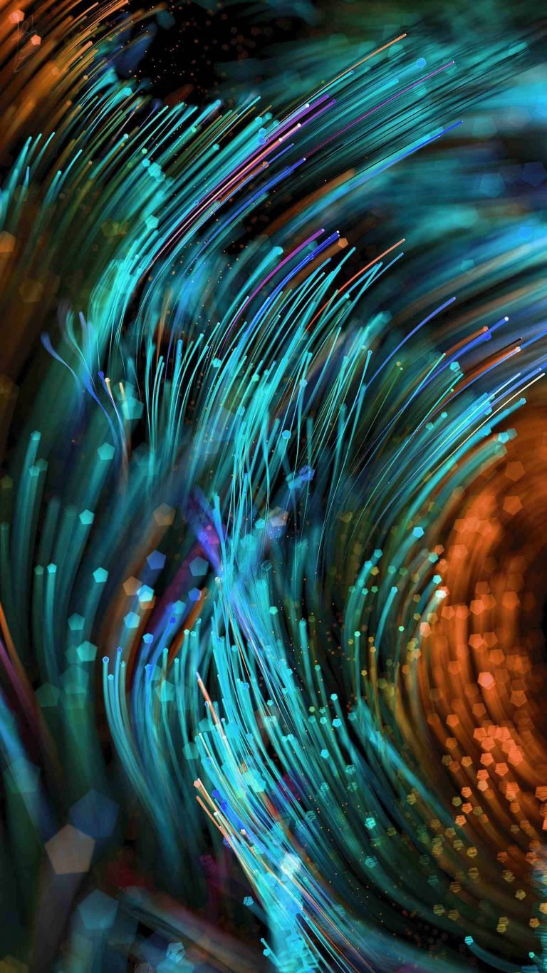 Colorful Abstract Lines iPhone Wallpaper scaled