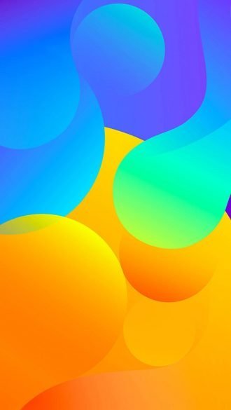 Colour Circles Abstract iPhone Wallpaper scaled