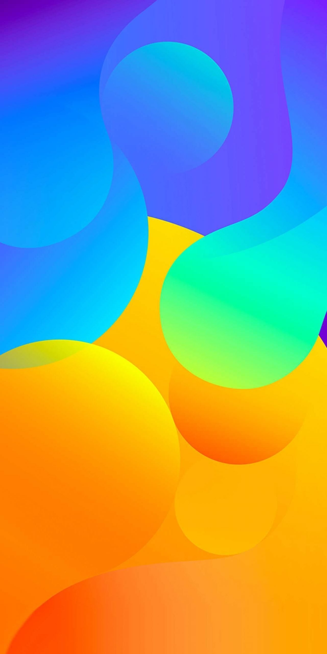 Colour Circles Abstract iPhone Wallpaper scaled