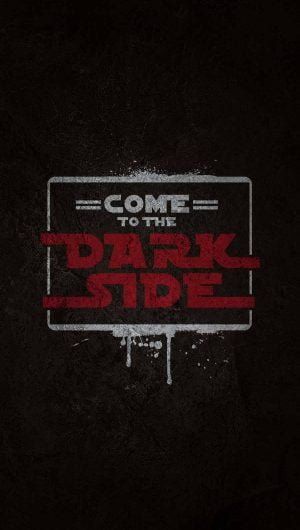 Come to the Dark Side wallpaper iphone