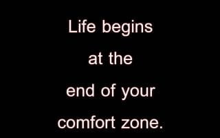 Comfort Zone Motivational Wallpaper