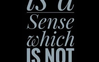Common Sense Motivational Wallpaper