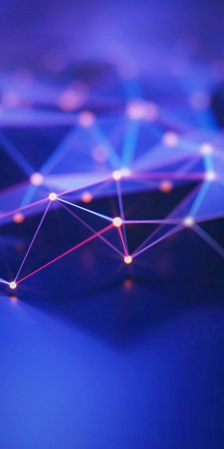 Connecting Dots Abstract iPhone Wallpaper