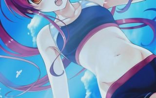 Cute anime girl iphone wallpaper 2