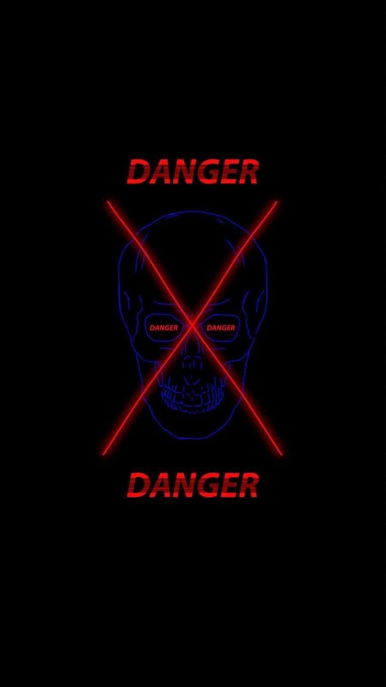 Danger Skull wallpaper iphone 13