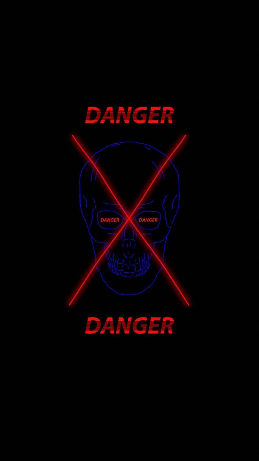 Danger Skull wallpaper iphone 13