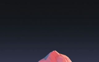 Digital Snow Mountains iPhone Wallpaper