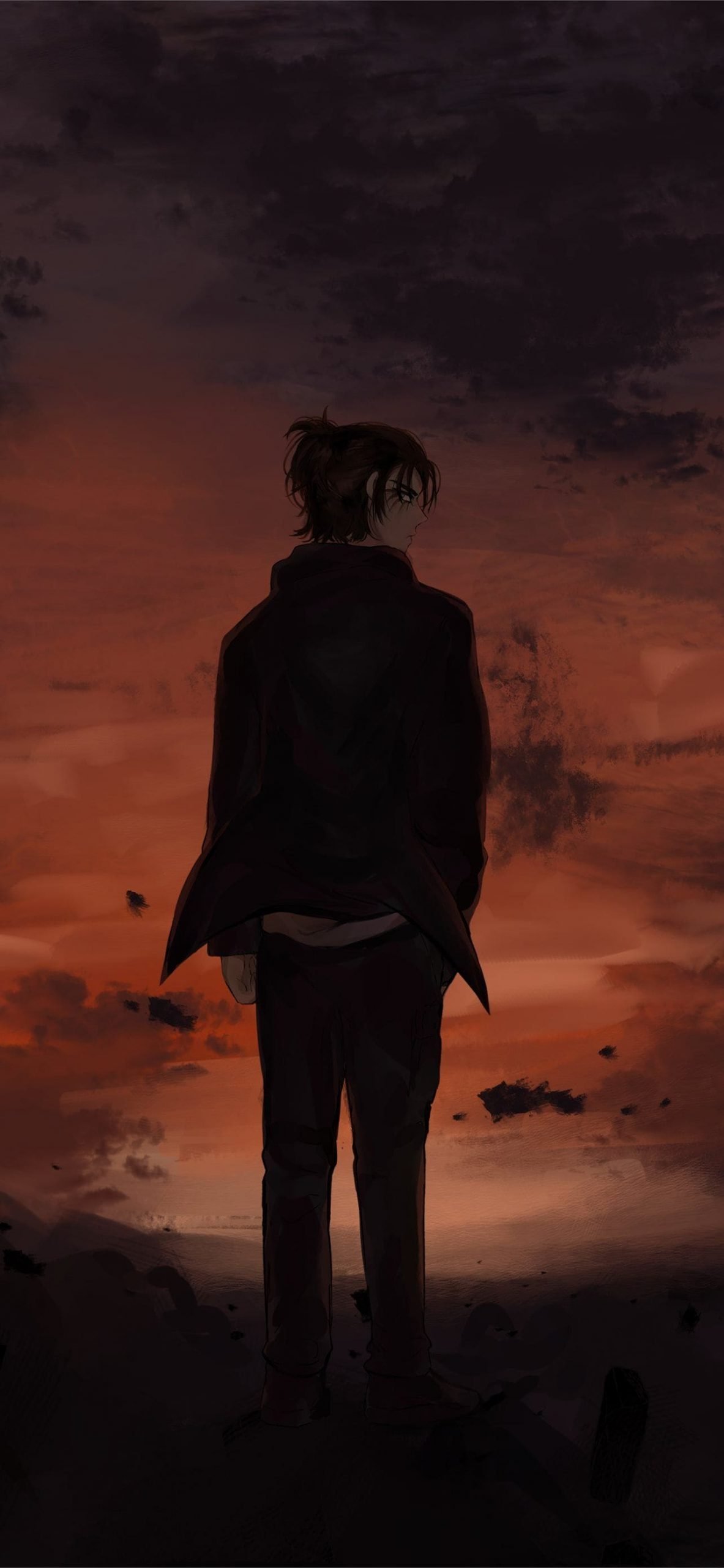 Eren Yeager Cool Attack On Titan iphone wallpaper