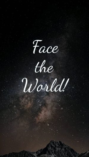 Face The World Wallpaper iPhone
