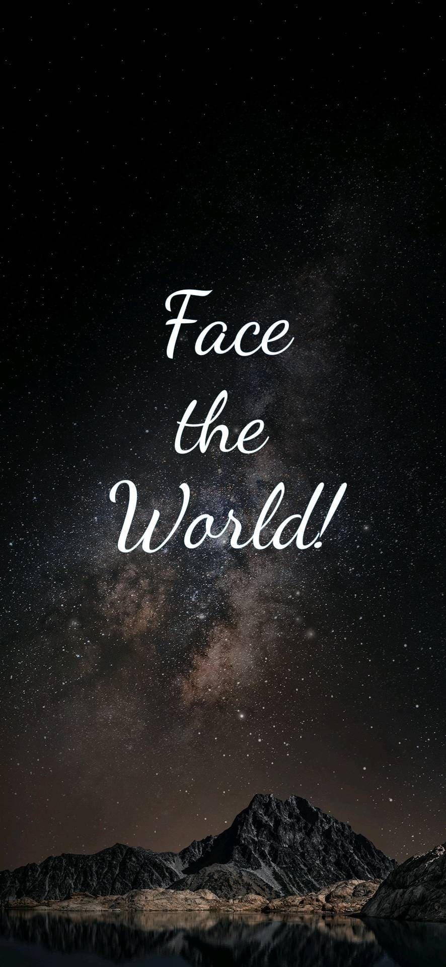 Face The World Wallpaper iPhone