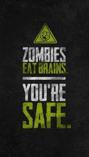 Funny Zombie Quote wallpapers iphone