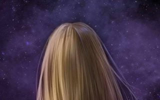 Galactic Girl iPhone Wallpaper