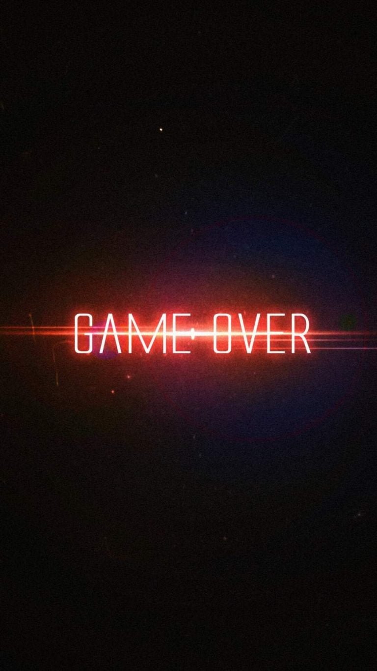 Game Over 4K iPhone Wallpaper