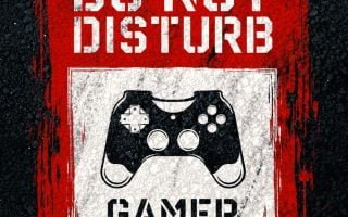Gamer At Work iPhone Wallpaper