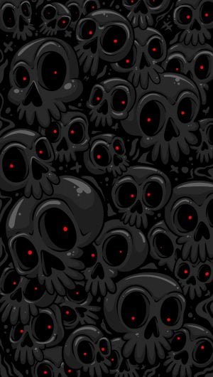 Ghost Skulls Halloween Night Wallpaper for iPhone