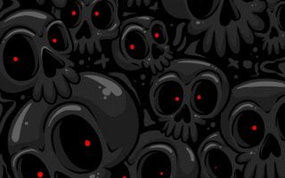 Ghost Skulls Halloween Night Wallpaper for iPhone