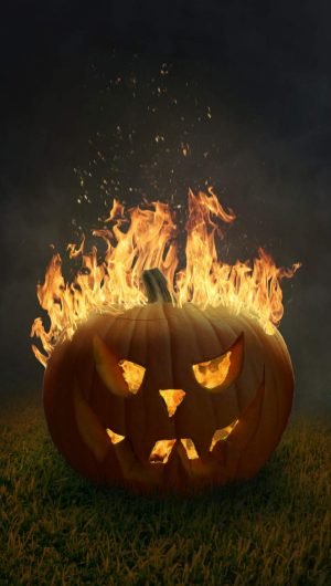 Halloween Flame Wallpaper for iPhone