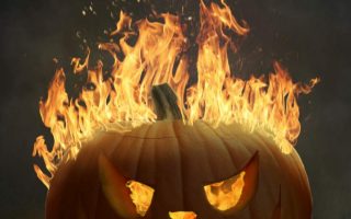 Halloween Flame Wallpaper for iPhone