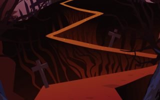 Halloween Hunted House iPhone Wallpaper