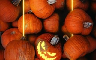 Halloween Pumpkins Wallpaper for iPhone