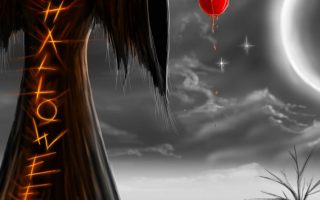 Halloween digital wallpaper artwork cloud sky nature