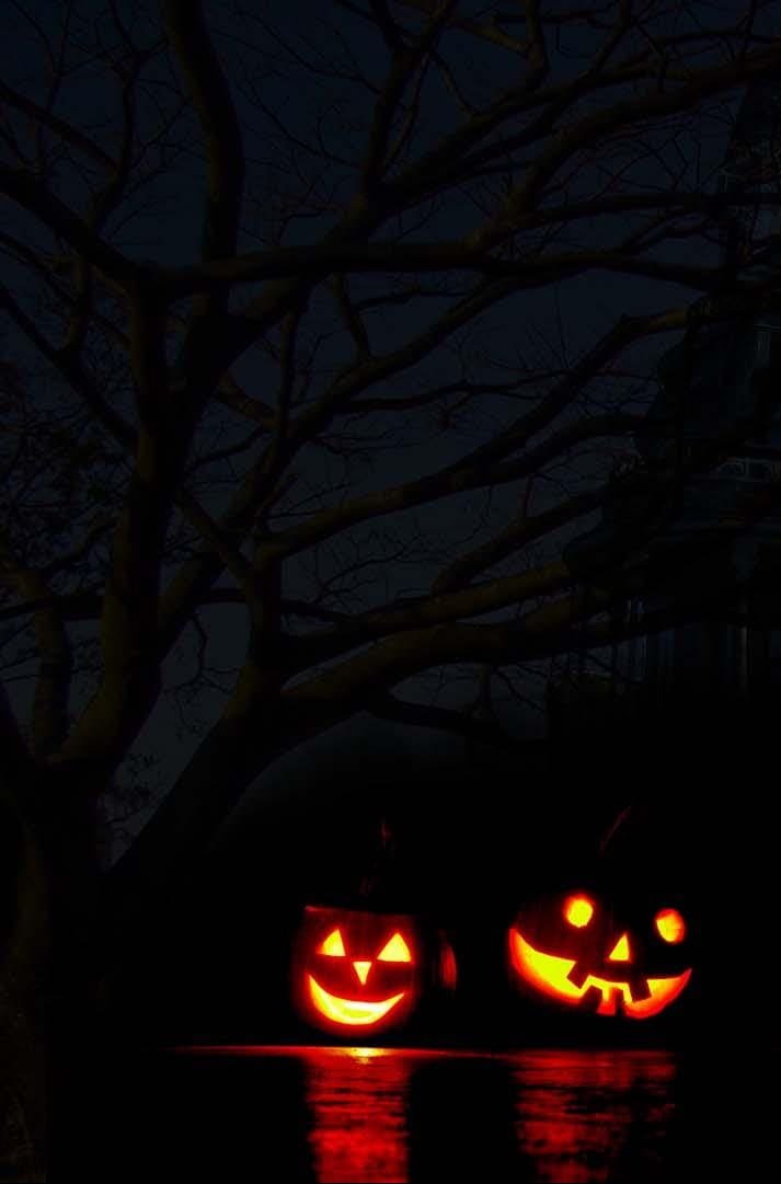Halloween wallpapers pumpkin jack o lantern moon haunted 3d and abstract