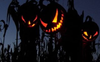 Halloween wallpapers smiles black eyes pumpkins jack o lanterns