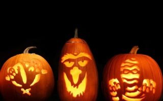 Happy Halloween Holiday HD Wallpaper iPhone 13 black background