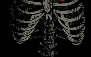 Heart Skeleton iPhone Wallpaper