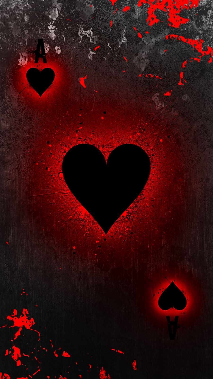 Heart Spade Card wallpaper iphone 13 artistic