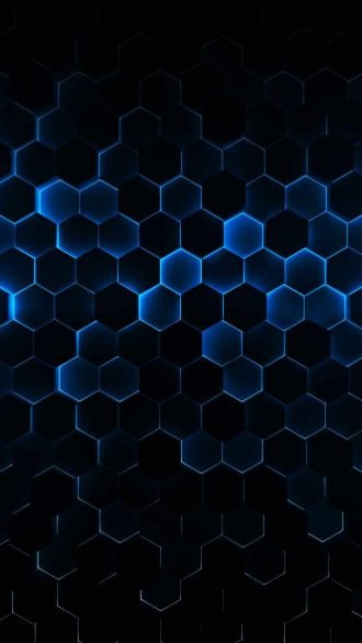 Hexagon Neon iPhone Wallpaper
